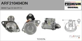 DENSO ARF210404DN - ARR NUEVO ORIG. DENSO Type 12V 2,00kW 9T CW