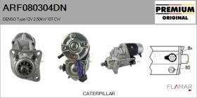 DENSO ARF080304DN - ARR NUEVO ORIG. DENSO Type 12V 2,50kW 10T CW