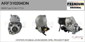 DENSO ARF310204DN - ARR NUEVO ORIG. DENSO Type 12V 4,00kW 11T CW