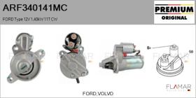 MOTORCRAFT ARF340141MC - ARR NUEVO ORIG. FORD Type 12V 1,40kW 11T CW