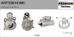 MOTORCRAFT ARF530141MC - ARR NUEVO ORIG. FORD Type 12V 2,00kW 9T CW