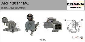 MOTORCRAFT ARF120141MC - ARR NUEVO ORIG. FORD Type 12V 2,20kW 22T CCW