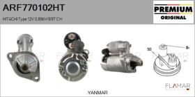 HITACHI ARF770102HT - ARR NUEVO ORIG. HITACHI Type 12V 0,80kW 9T CW