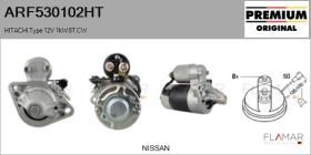 HITACHI ARF530102HT - ARR NUEVO ORIG. HITACHI Type 12V 1,00kW 8T CW