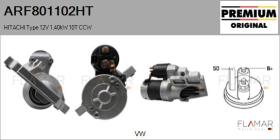 HITACHI ARF801102HT - ARR NUEVO ORIG. HITACHI Type 12V 1,40kW 10T CCW