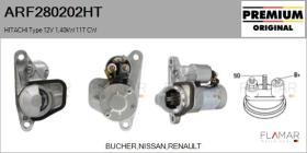 HITACHI ARF280202HT - ARR NUEVO ORIG. HITACHI Type 12V 1,40kW 11T CW