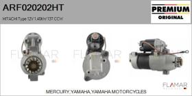 HITACHI ARF020202HT - ARR NUEVO ORIG. HITACHI Type 12V 1,40kW 13T CCW