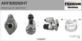 HITACHI ARF830202HT - ARR NUEVO ORIG. HITACHI Type 12V 1,4kW 9T CCW
