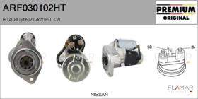 HITACHI ARF030102HT - ARR NUEVO ORIG. HITACHI Type 12V 2,00kW 9/10T CW