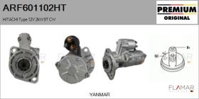 HITACHI ARF601102HT - ARR NUEVO ORIG. HITACHI Type 12V 2,00kW 9T CW
