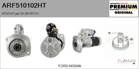 HITACHI ARF510102HT - ARR NUEVO ORIG. HITACHI Type 12V 2,00kW 9T CW