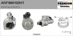 HITACHI ARF660102HT - ARR NUEVO ORIG. HITACHI Type 12V 3,00kW 9T CW