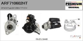 HITACHI ARF710602HT - ARR NUEVO ORIG. HITACHI Type 24V 3,50kW 11T CCW