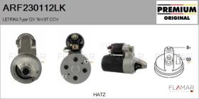 MAHLE ARF230112LK - ARR NUEVO ORIG. LETRIKA Type 12V 1,00kW 8T CCW