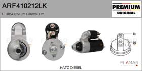 MAHLE ARF410212LK - ARR NUEVO ORIG. LETRIKA Type 12V 1,20kW 9T CW