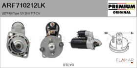 MAHLE ARF710212LK - ARR NUEVO ORIG. LETRIKA Type 12V 2,00kW 11T CW