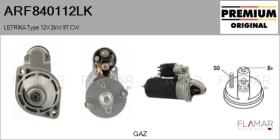 MAHLE ARF840112LK - ARR NUEVO ORIG. LETRIKA Type 12V 2,00kW 9T CW