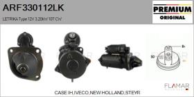 MAHLE ARF330112LK - ARR NUEVO ORIG. LETRIKA Type 12V 2,60kW 10T CW