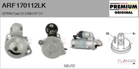 MAHLE ARF170112LK - ARR NUEVO ORIG. LETRIKA Type 12V 2,60kW 9T CW