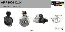 MAHLE ARF190112LK - ARR NUEVO ORIG. LETRIKA Type 12V 2,70kW 11T CW