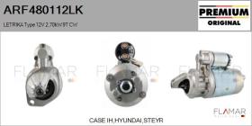 MAHLE ARF480112LK - ARR NUEVO ORIG. LETRIKA Type 12V 2,70kW 9T CW