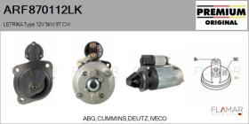MAHLE ARF870112LK - ARR NUEVO ORIG. LETRIKA Type 12V 3,00kW 9T CW