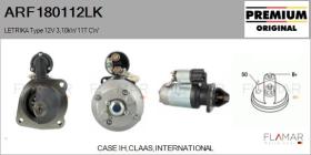 MAHLE ARF180112LK - ARR NUEVO ORIG. LETRIKA Type 12V 3,10kW 11T CW