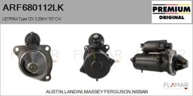 MAHLE ARF680112LK - ARR NUEVO ORIG. LETRIKA Type 12V 3,20kW 10T CW