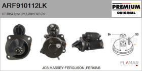 MAHLE ARF910112LK - ARR NUEVO ORIG. LETRIKA Type 12V 3,20kW 10T CW