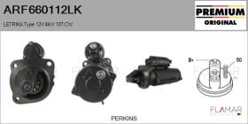 MAHLE ARF660112LK - ARR NUEVO ORIG. LETRIKA Type 12V 4,00kW 10T CW