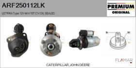 MAHLE ARF250112LK - ARR NUEVO ORIG. LETRIKA Type 12V 4,00kW 10T CW