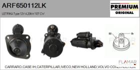 MAHLE ARF650112LK - ARR NUEVO ORIG. LETRIKA Type 12V 4,20kW 10T CW