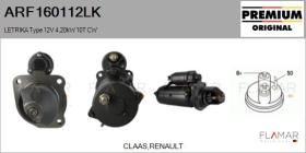 MAHLE ARF160112LK - ARR NUEVO ORIG. LETRIKA Type 12V 4,20kW 10T CW