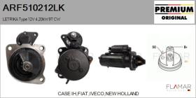 MAHLE ARF510212LK - ARR NUEVO ORIG. LETRIKA Type 12V 4,20kW 9T CW