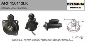 MAHLE ARF150112LK - ARR NUEVO ORIG. LETRIKA Type 12V 4,2kW 10T CW