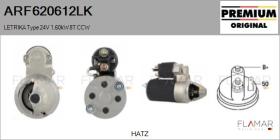 MAHLE ARF620612LK - ARR NUEVO ORIG. LETRIKA Type 24V 1,60kW 8T CCW