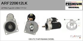 MAHLE ARF220612LK - ARR NUEVO ORIG. LETRIKA Type 24V 2,50kW 11T CW