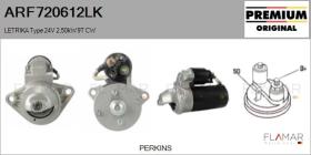 MAHLE ARF720612LK - ARR NUEVO ORIG. LETRIKA Type 24V 2,50kW 9T CW