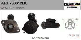 MAHLE ARF730612LK - ARR NUEVO ORIG. LETRIKA Type 24V 4,00kW 10T CW