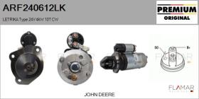 MAHLE ARF240612LK - ARR NUEVO ORIG. LETRIKA Type 24V 4,00kW 10T CW