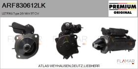 MAHLE ARF830612LK - ARR NUEVO ORIG. LETRIKA Type 24V 4,00kW 9T CW