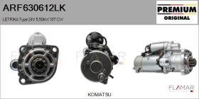 MAHLE ARF630612LK - ARR NUEVO ORIG. LETRIKA Type 24V 5,50kW 10T CW