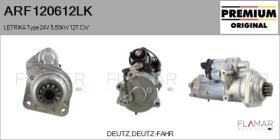 MAHLE ARF120612LK - ARR NUEVO ORIG. LETRIKA Type 24V 5,50kW 12T CW
