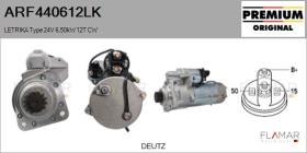 MAHLE ARF440612LK - ARR NUEVO ORIG. LETRIKA Type 24V 6,50kW 12T CW
