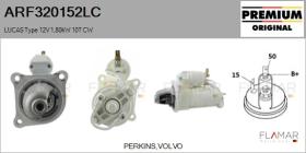LUCAS ARF320152LC - ARR NUEVO ORIG. LUCAS Type 12V 1,80kW 10T CW