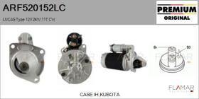 LUCAS ARF520152LC - ARR NUEVO ORIG. LUCAS Type 12V 2,00kW 11T CW