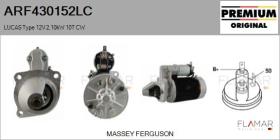 LUCAS ARF430152LC - ARR NUEVO ORIG. LUCAS Type 12V 2,10kW 10T CW