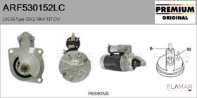 LUCAS ARF530152LC - ARR NUEVO ORIG. LUCAS Type 12V 2,10kW 13T CW