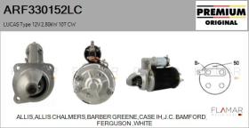 LUCAS ARF330152LC - ARR NUEVO ORIG. LUCAS Type 12V 2,80kW 10T CW