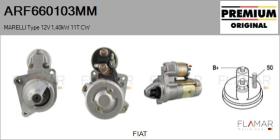 MARELLI ARF660103MM - ARR NUEVO ORIG. MARELLI Type 12V 1,40kW 11T CW